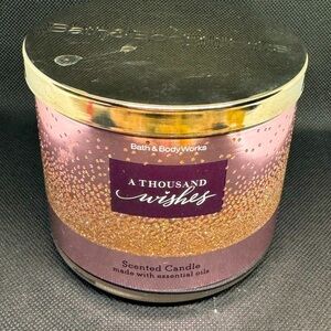 Thousand Wishes 3-Wick Bath & Body Works Candle New with tags-never used.
